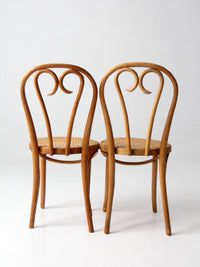 pair of mid-century bentwood chairs