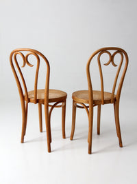 pair of mid-century bentwood chairs