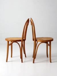 pair of mid-century bentwood chairs