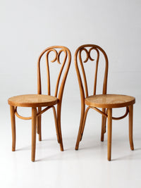 pair of mid-century bentwood chairs