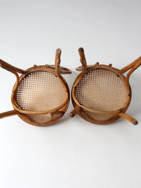 pair of mid-century bentwood chairs