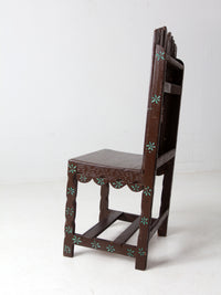 vintage American southwestern wood chair