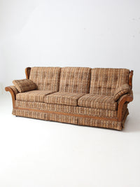 mid century tweed sofa