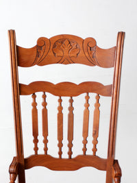 antique Eastlake Revival cane seat dining chairs | set of 3