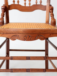 antique Eastlake Revival cane seat dining chairs | set of 3