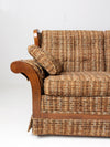 mid century tweed sofa