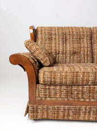 mid century tweed sofa