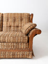 mid century tweed sofa