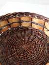 vintage woven birch and willow basket