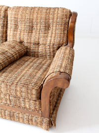 mid century tweed sofa
