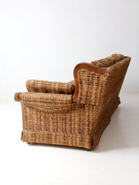 mid century tweed sofa