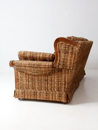 mid century tweed sofa