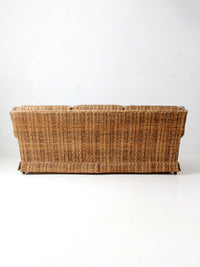mid century tweed sofa