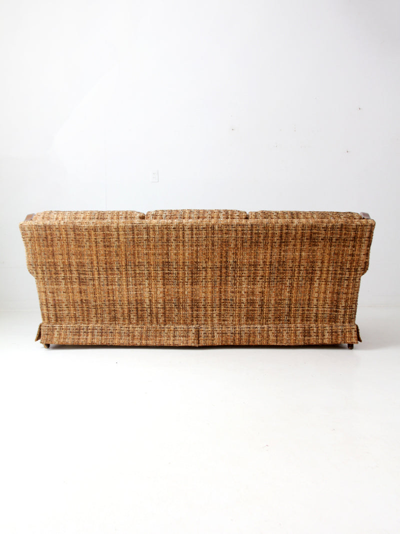 mid century tweed sofa