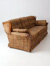 mid century tweed sofa