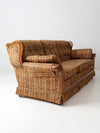 mid century tweed sofa
