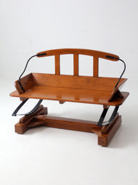 vintage buckboard wagon bench