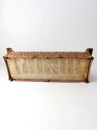 mid century tweed sofa