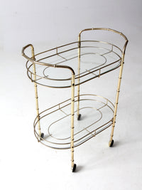 mid century Hollywood Regency bar cart