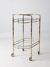 mid century Hollywood Regency bar cart