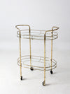 mid century Hollywood Regency bar cart