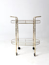 mid century Hollywood Regency bar cart