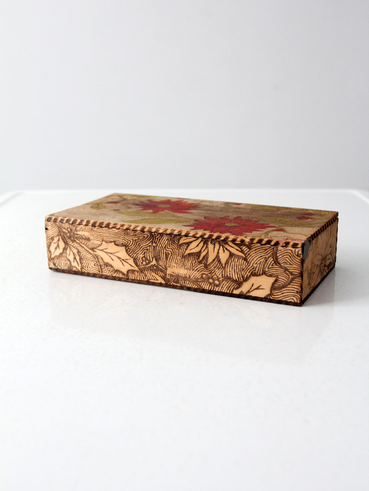 Victorian pyrography box – 86 Vintage