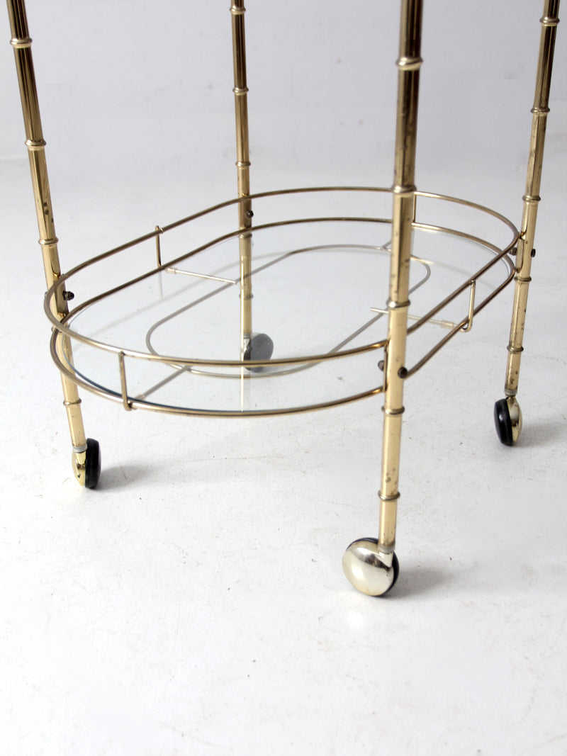 mid century Hollywood Regency bar cart