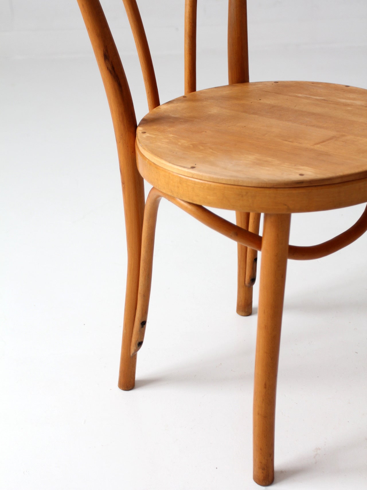 pair of vintage ZPM Radomsko bentwood cafe chairs