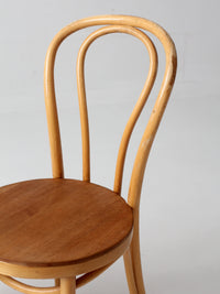 pair of vintage ZPM Radomsko bentwood cafe chairs