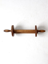 vintage wooden wall mount towel rack