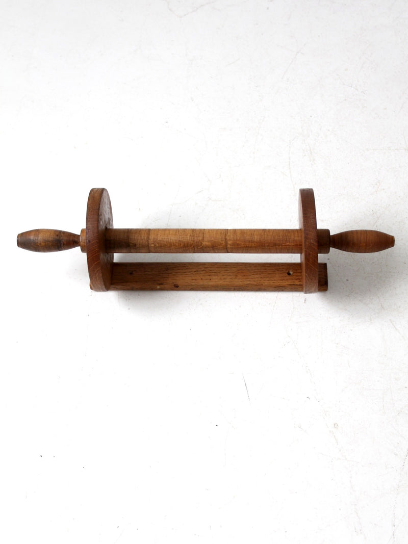 vintage wooden wall mount towel rack