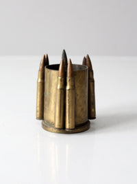 vintage trench art brass vase