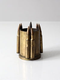 vintage trench art brass vase