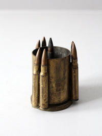 vintage trench art brass vase