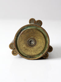 vintage trench art brass vase