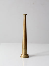 vintage brass firehose nozzle