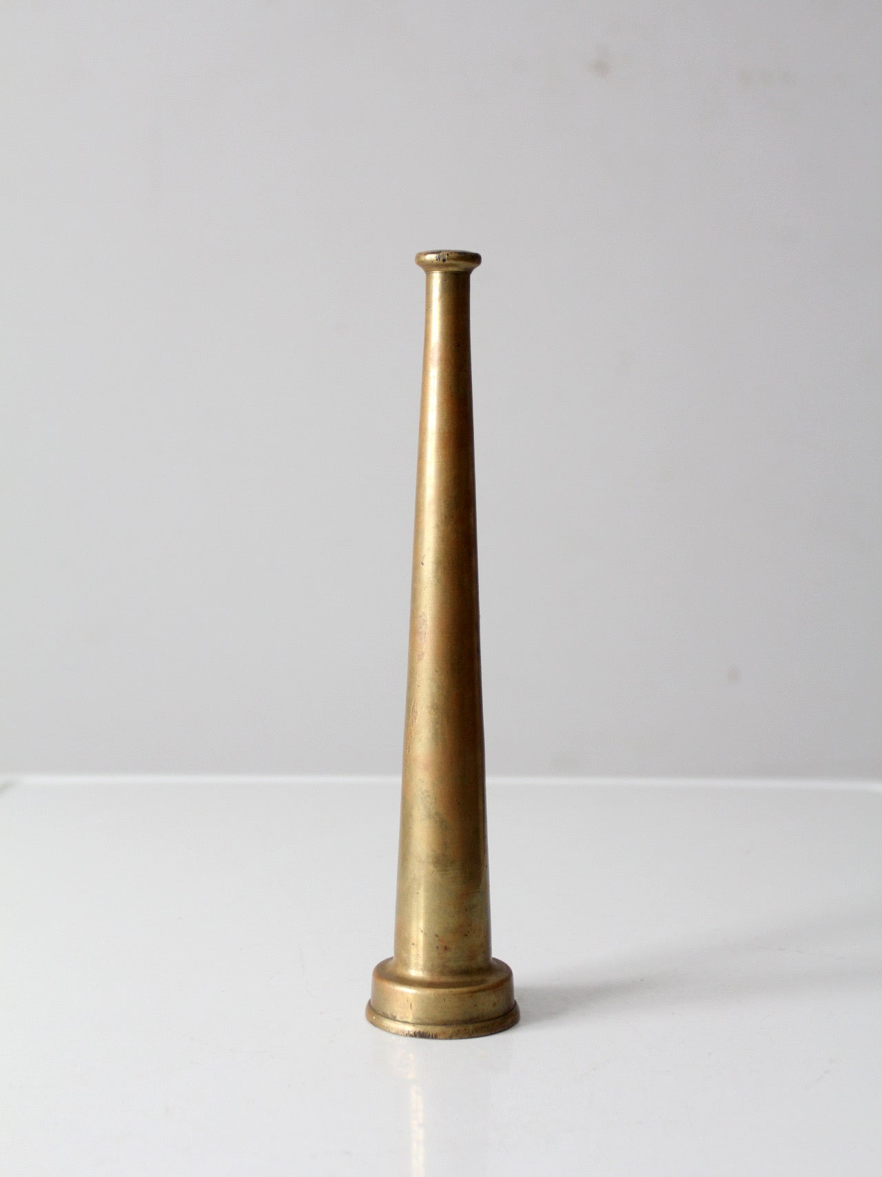 vintage brass firehose nozzle