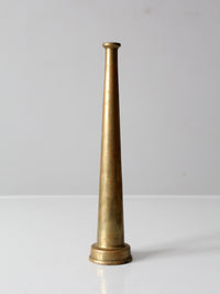 vintage brass firehose nozzle