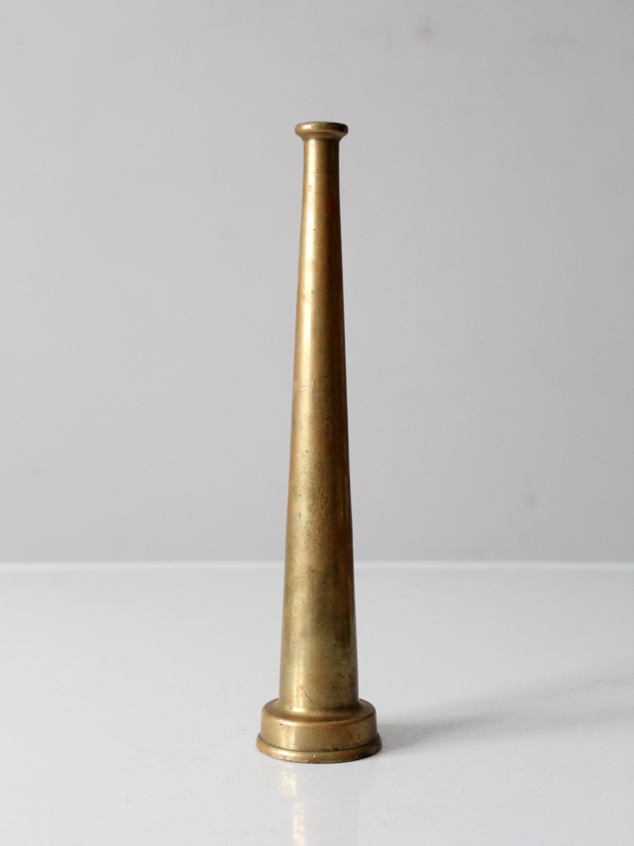 vintage brass firehose nozzle