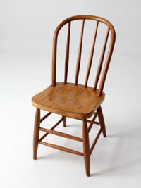 antique Windsor bow back side chair