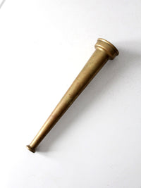 vintage brass firehose nozzle