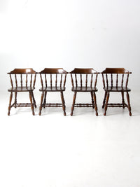 vintage Richardson Brothers Company oak dining chairs set of 4