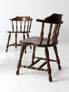 vintage Richardson Brothers Company oak dining chairs set of 4