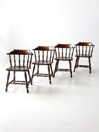 vintage Richardson Brothers Company oak dining chairs set of 4