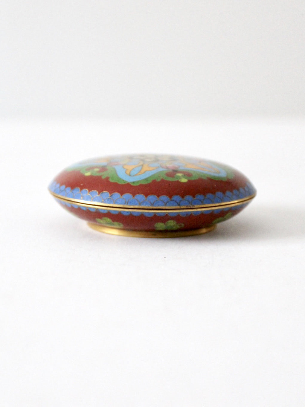 vintage cloisonne trinket box