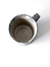 vintage spongeware studio pottery mug
