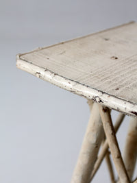 antique Adirondack twig side table