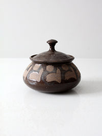 vintage studio pottery jar