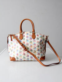 vintage Dooney & Bourke rainbow DB 1975 satchel bag